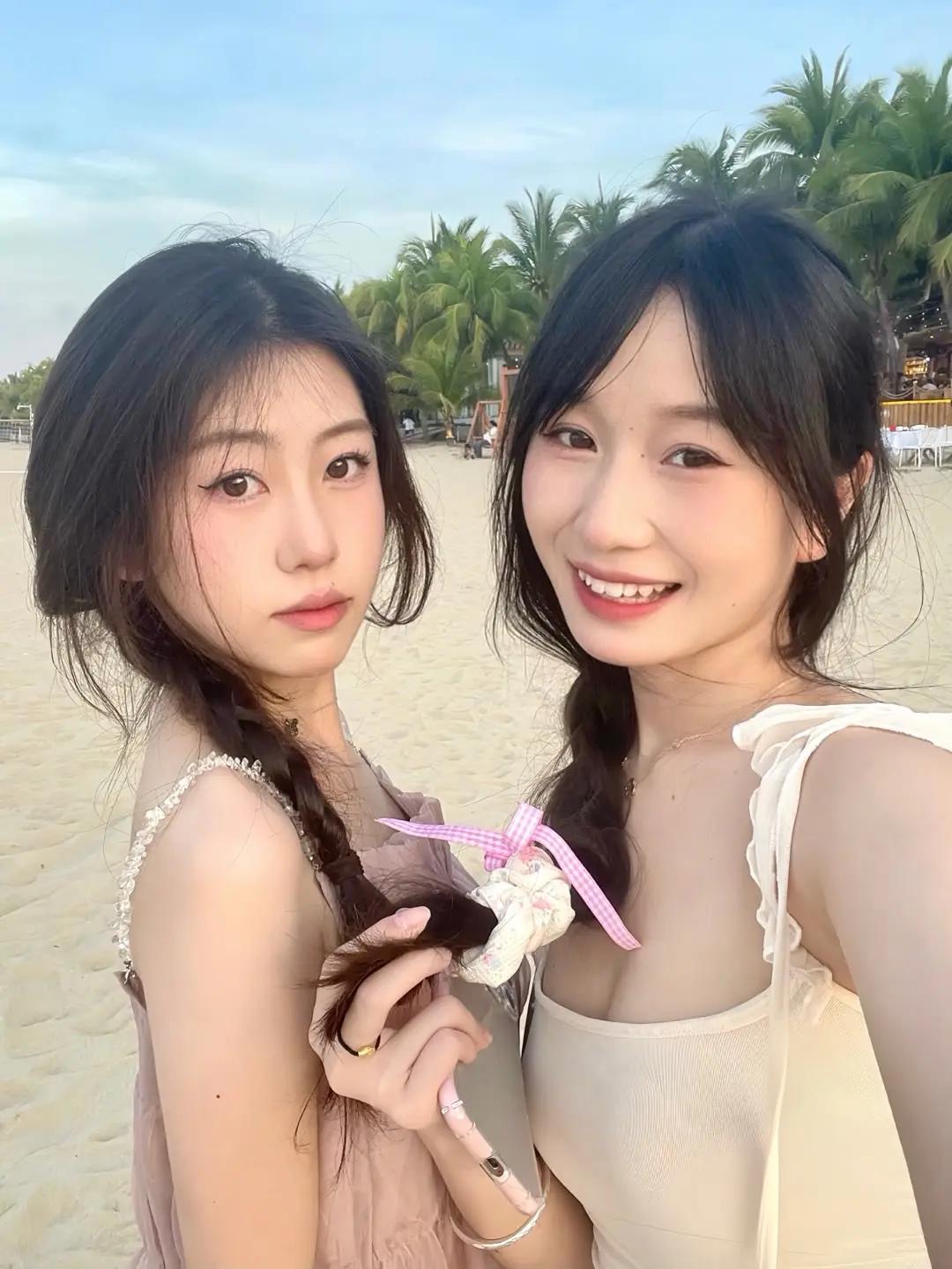 美女 闺蜜合照 甜美风 甜美女孩