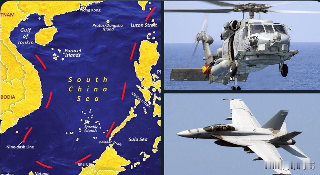 突发：美国太平洋舰队称，一架美国海军 MH-60R 海鹰直升机和一架 F/A-1
