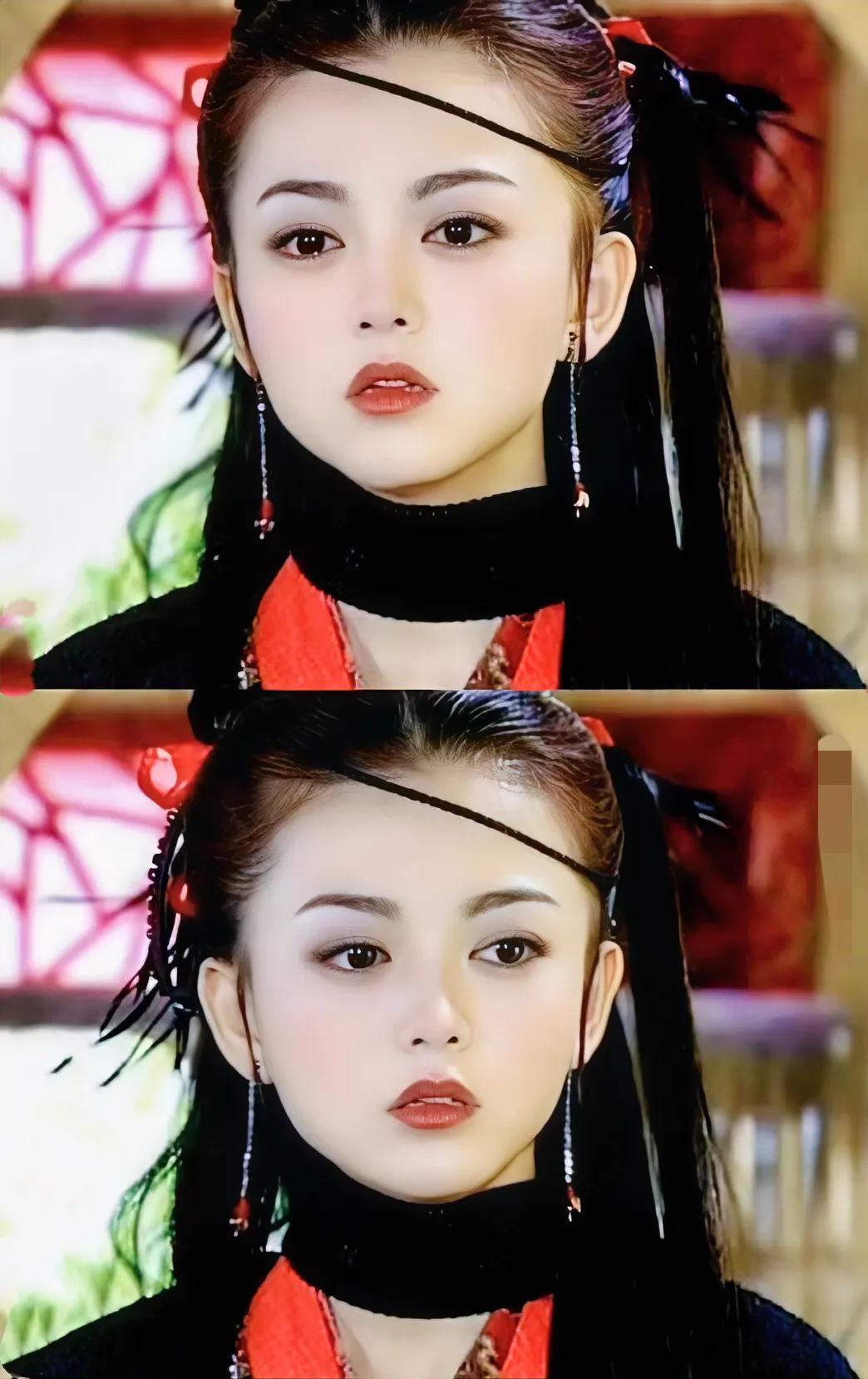 不是，上天究竟给她关了哪扇窗啊……李湘早期为数不多的古装造型，圆脸也很美，真的很