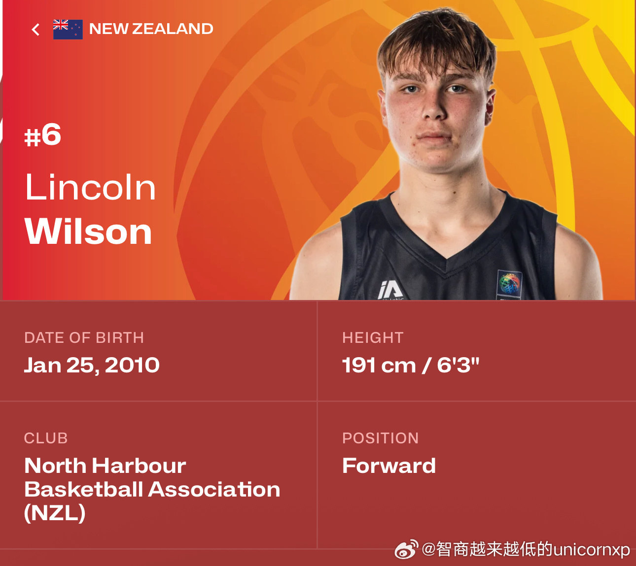 新西兰这个内线真的只有191公分[思考]fiba u16亚青赛中国男篮 ​​​