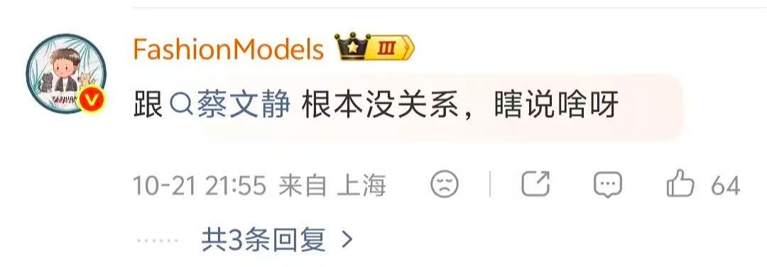 今晚的红毯在闹啥嘞，你们别乱猜欺负人哈，FM直接发博说：跟蔡文静根本没关系[融化