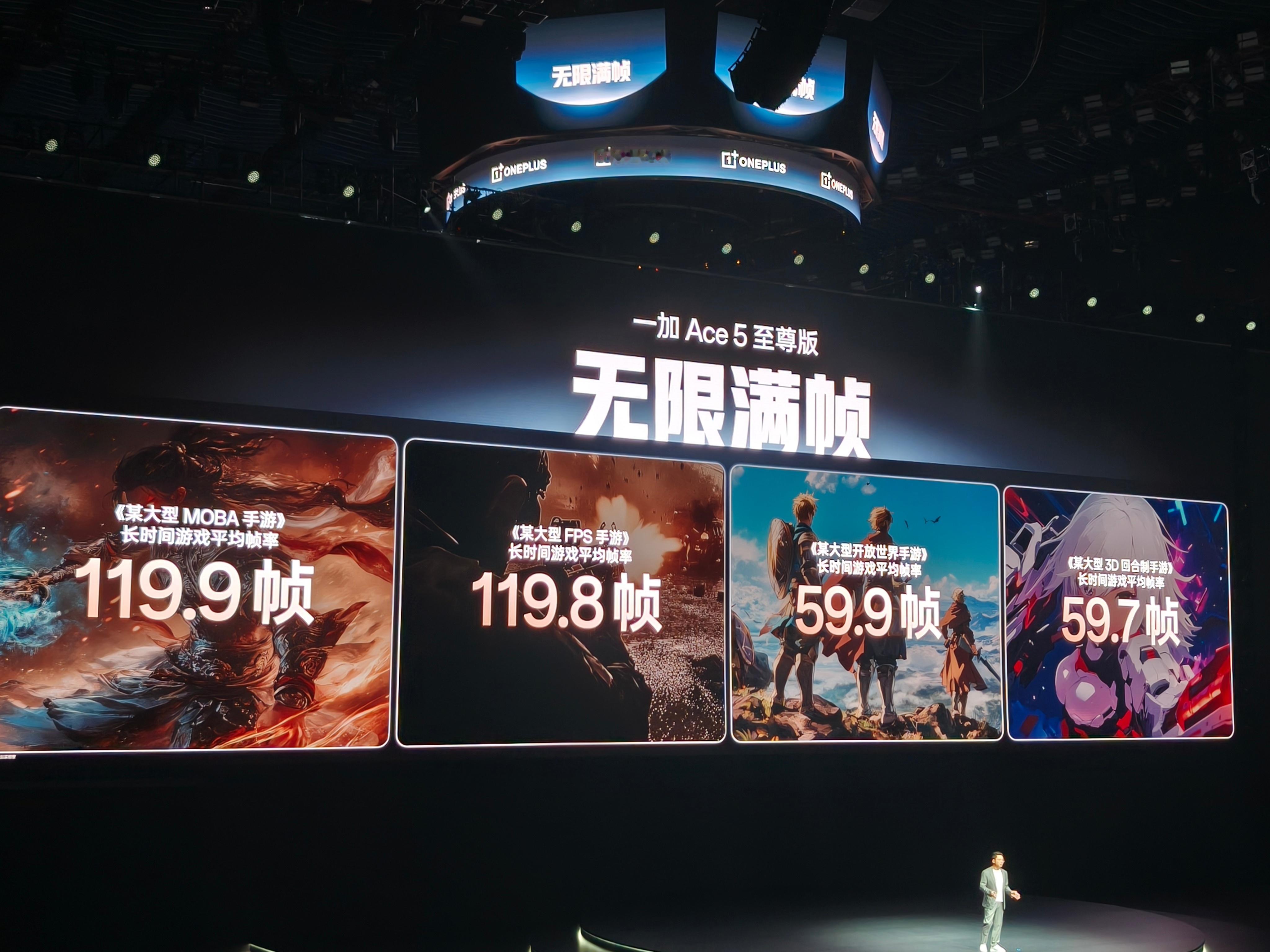 一加 Ace5 至尊版游戏部分: 长时间平均「满帧」 ​​​