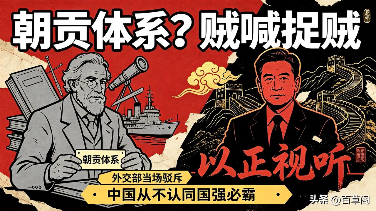 外交部直接踩中西方痛点！
“朝贡体系”怪论被当场打脸，
中国从不认国强必霸那套。