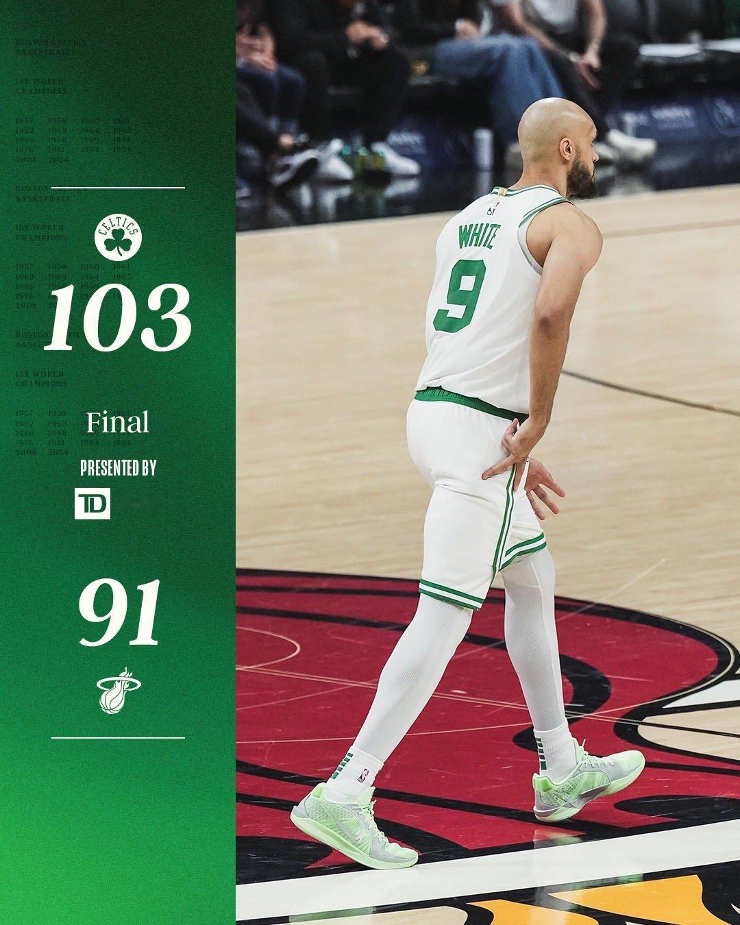 凯尔特人国度 FINAL : Boston Celtics 【 103-91 】