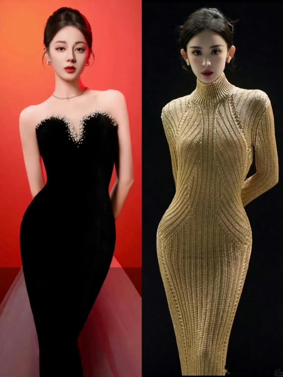 网友说，娜扎身高1米72，热巴也接近1米七，都是高挑曲线美女，太养眼了[抱一抱]