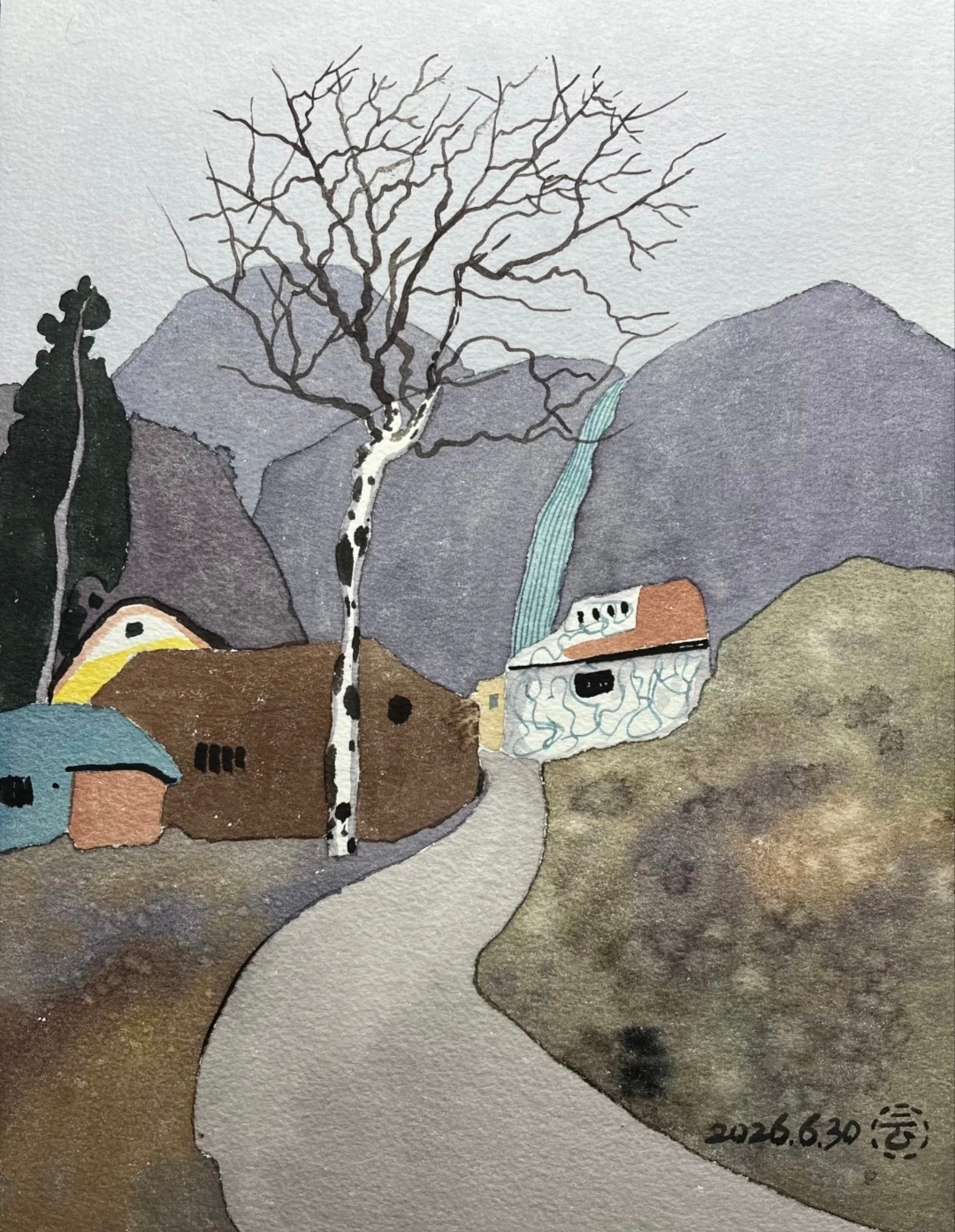 “ 乡土小景水彩画欣赏 … ”丨绘：张建云 ​​​