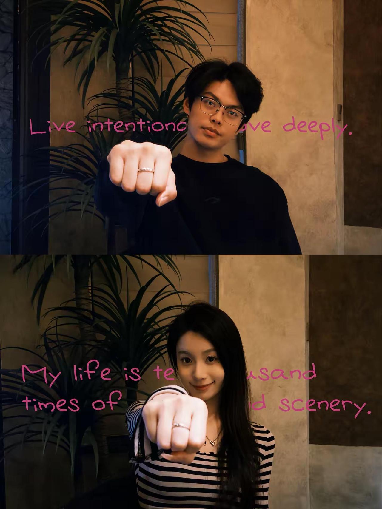 Came to my life so suddenly我们俩 戒指