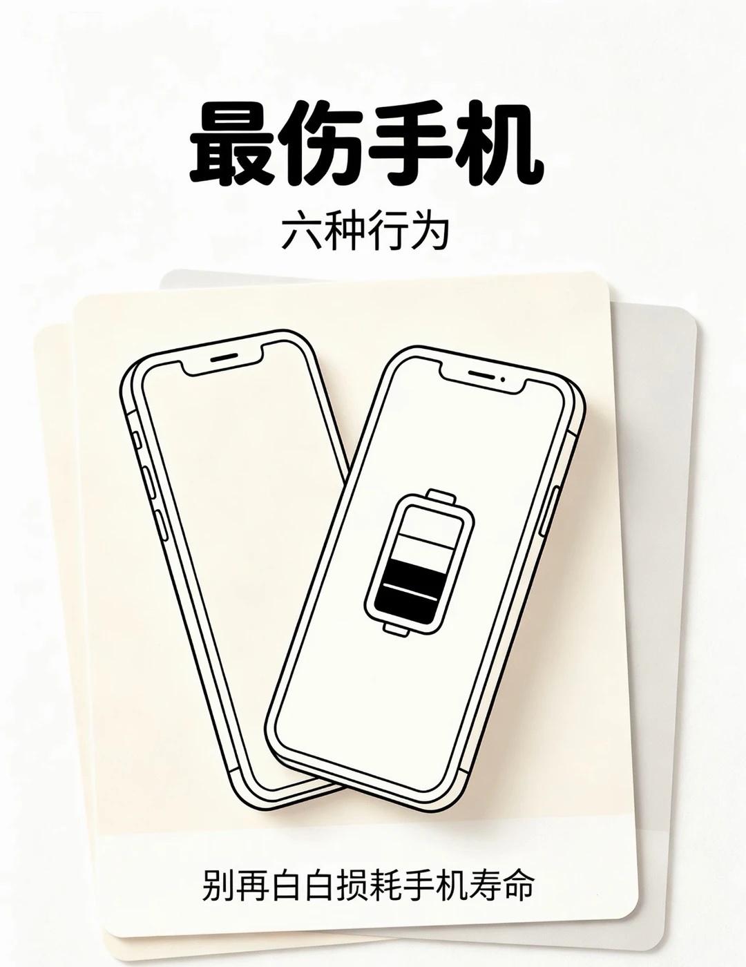 📱毁掉手机电池的6个坏习惯❗看看你中招几个
别再白白损耗手机寿命😭
很多人天