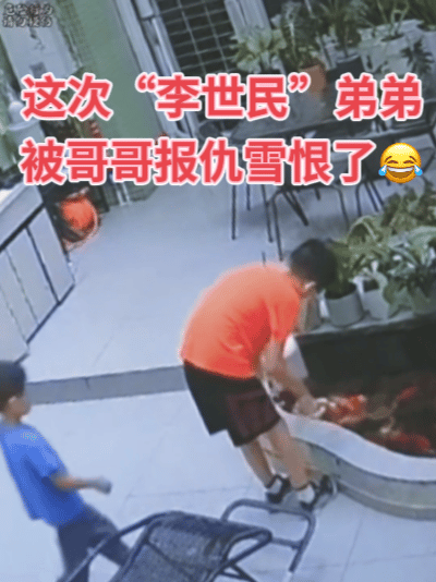 这弟弟是“李世民”吧，骨子里恶作剧没有个轻重，万一池子有电或者哥哥磕上石头上都有