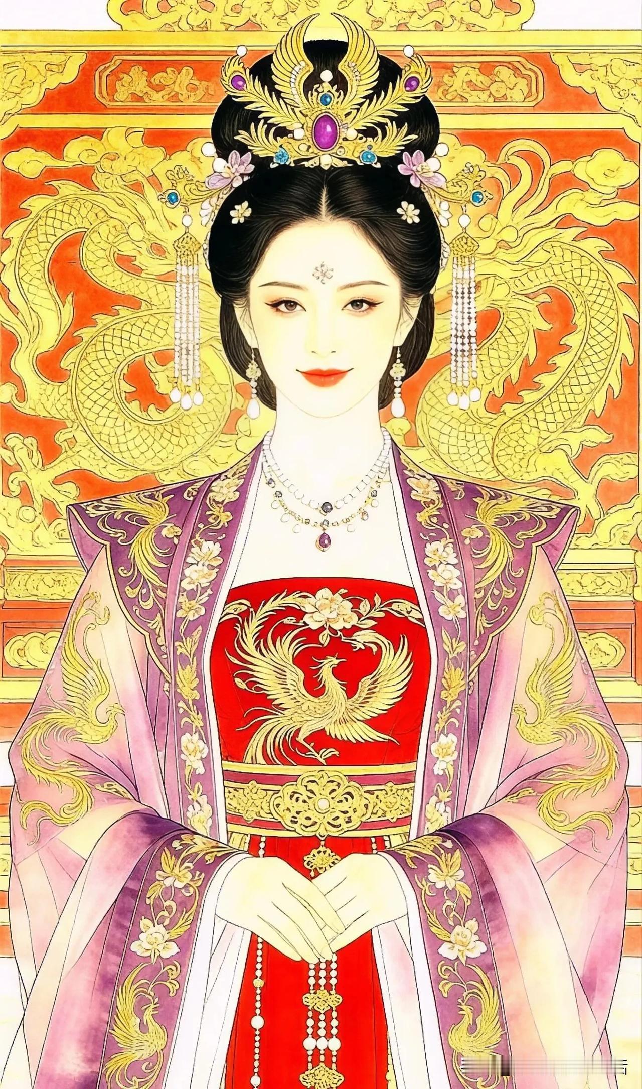 金凤映红妆，玉佩摇清辉。