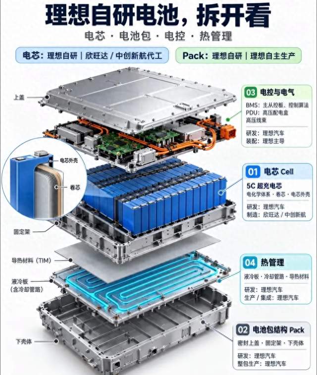 理想i6彻底换掉宁德时代电池！自研连山电池登场，这步棋风险