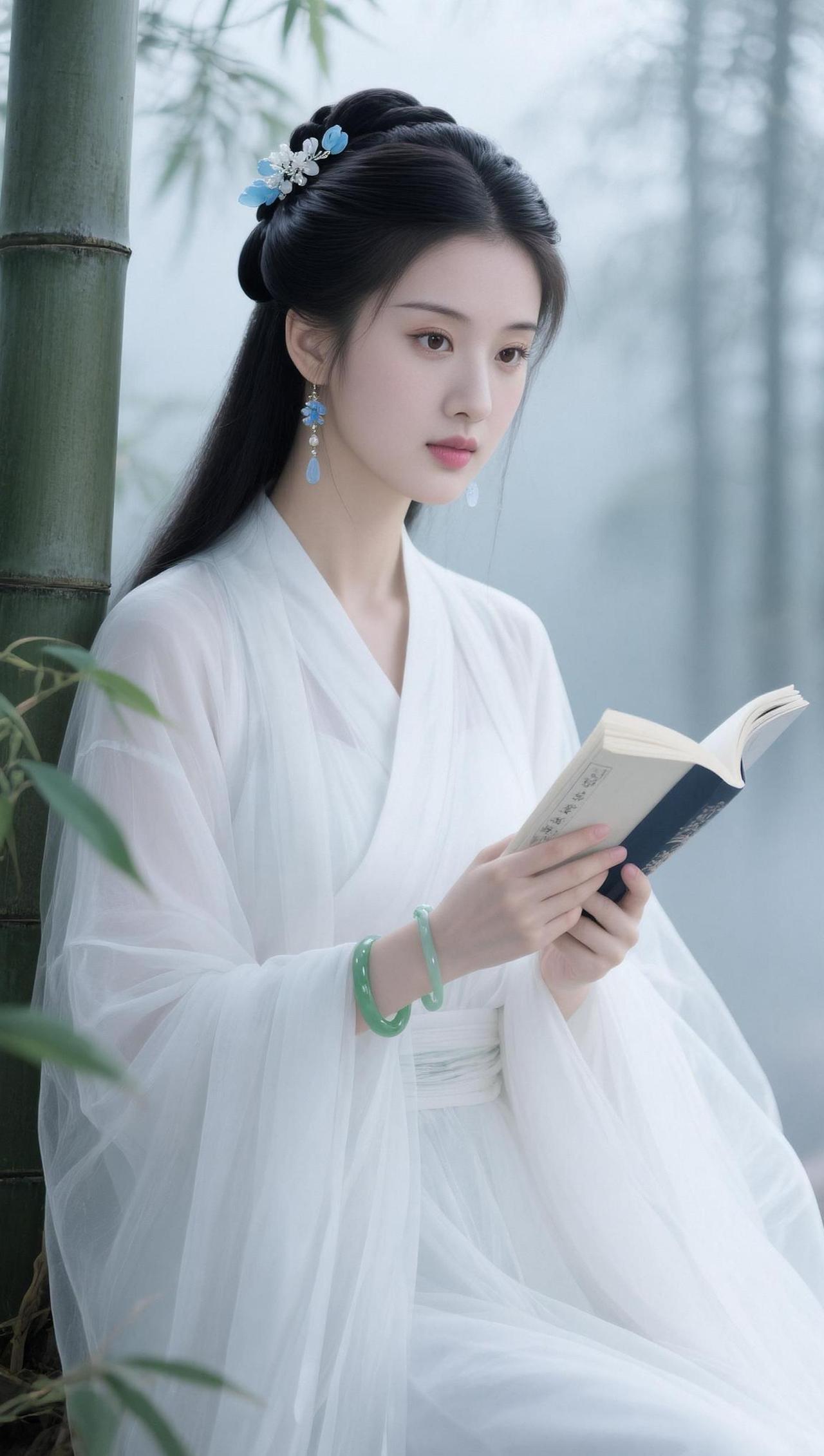AI竹畔白衣影 随变ai随便玩