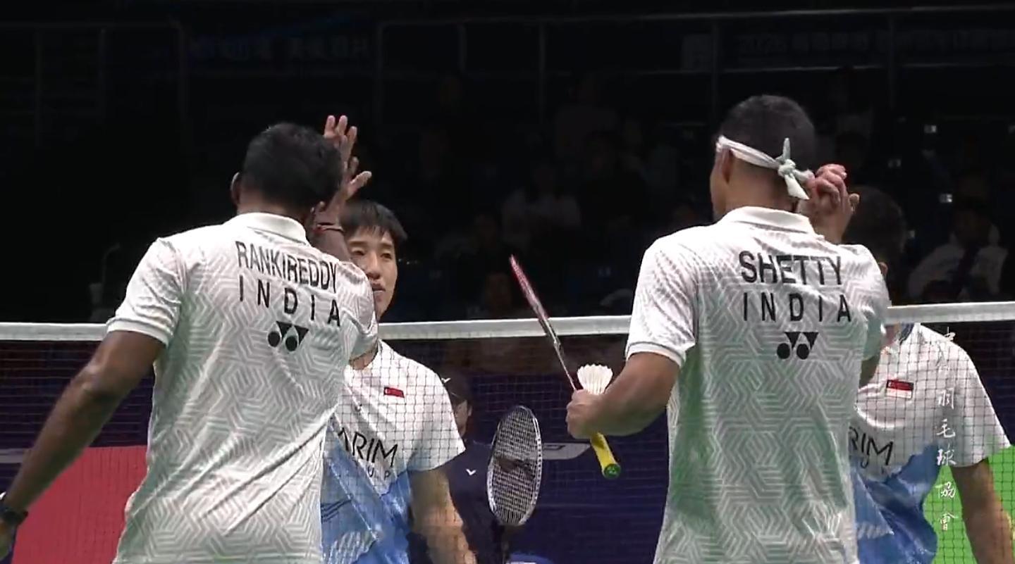 2026亚洲羽毛球团体锦标赛 男团 C组 印度 1-1 新加坡 男单 拉克什亚 