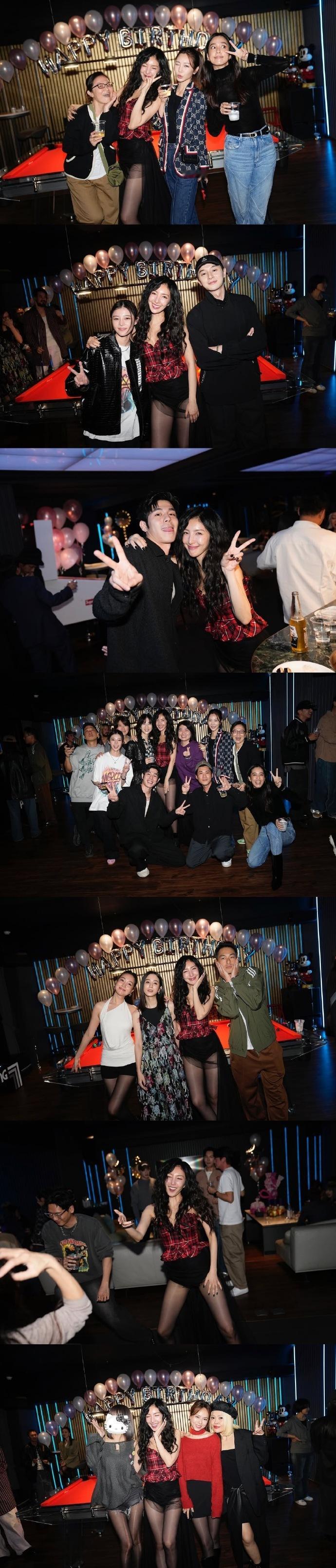 杨谨华生日派对好多人啊  杨谨华生日派对好多人啊：林心如、许玮甯、谢盈萱、王心凌