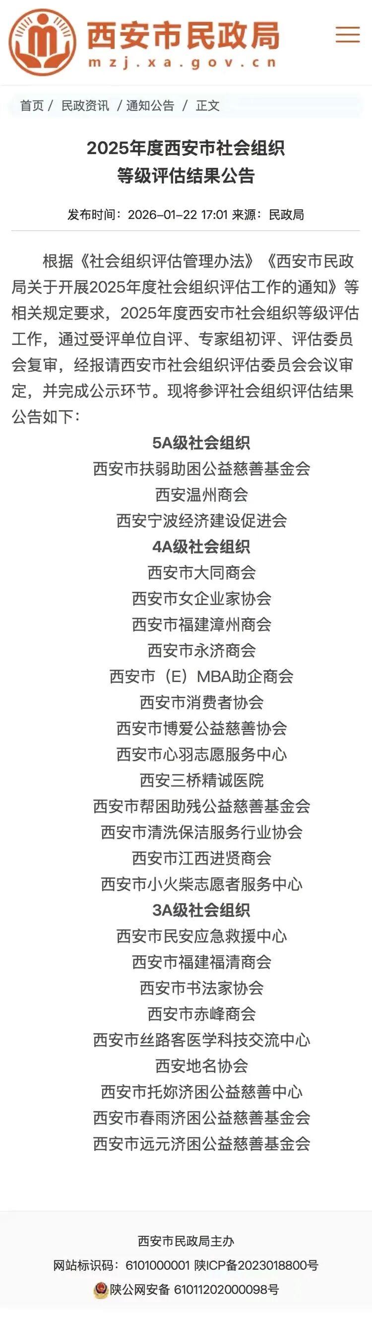 西安市消协获评4A级社会组织 维权服务再攀新高

       2026年1月2