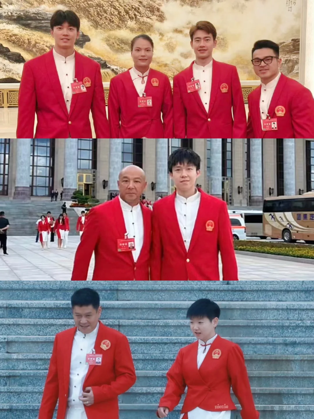 今日活动上的同框 汪顺王昶合照！
