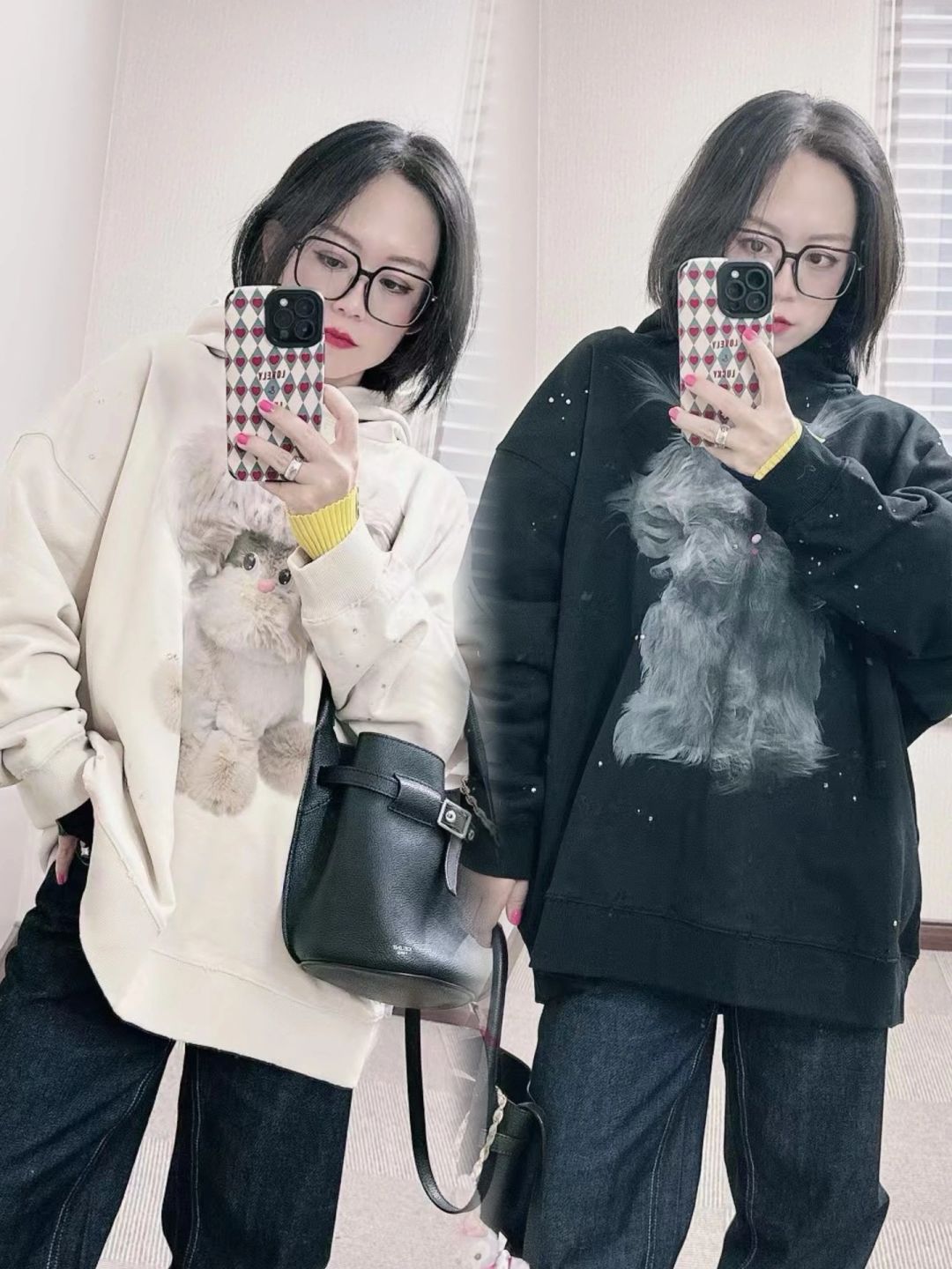 好喜欢穿卫衣啊！JNBY新品