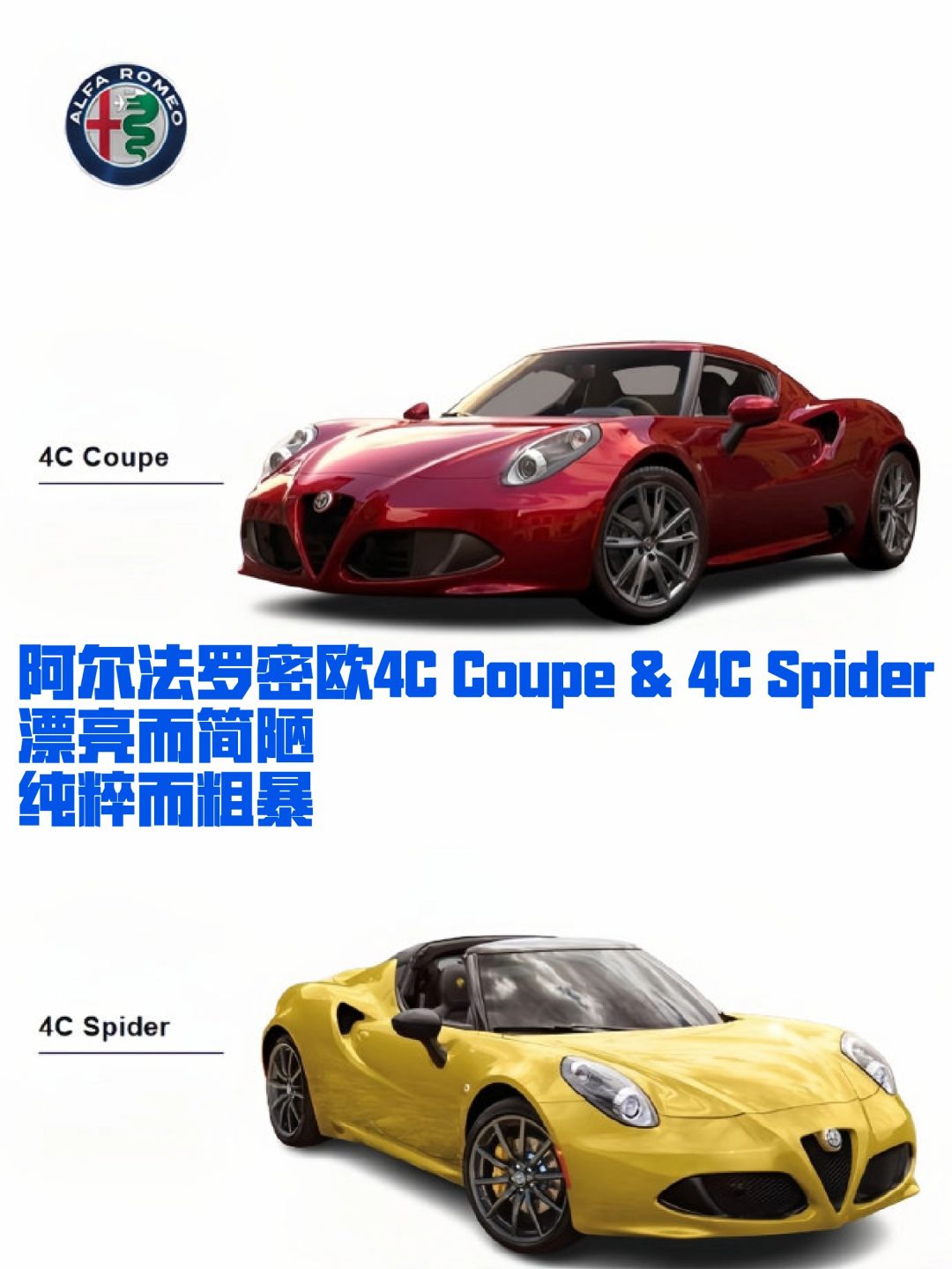 阿尔法罗密欧4C Coupe & 4C Spider