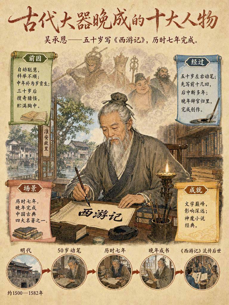 古代大器晚成十位人物，你知道多少？ 