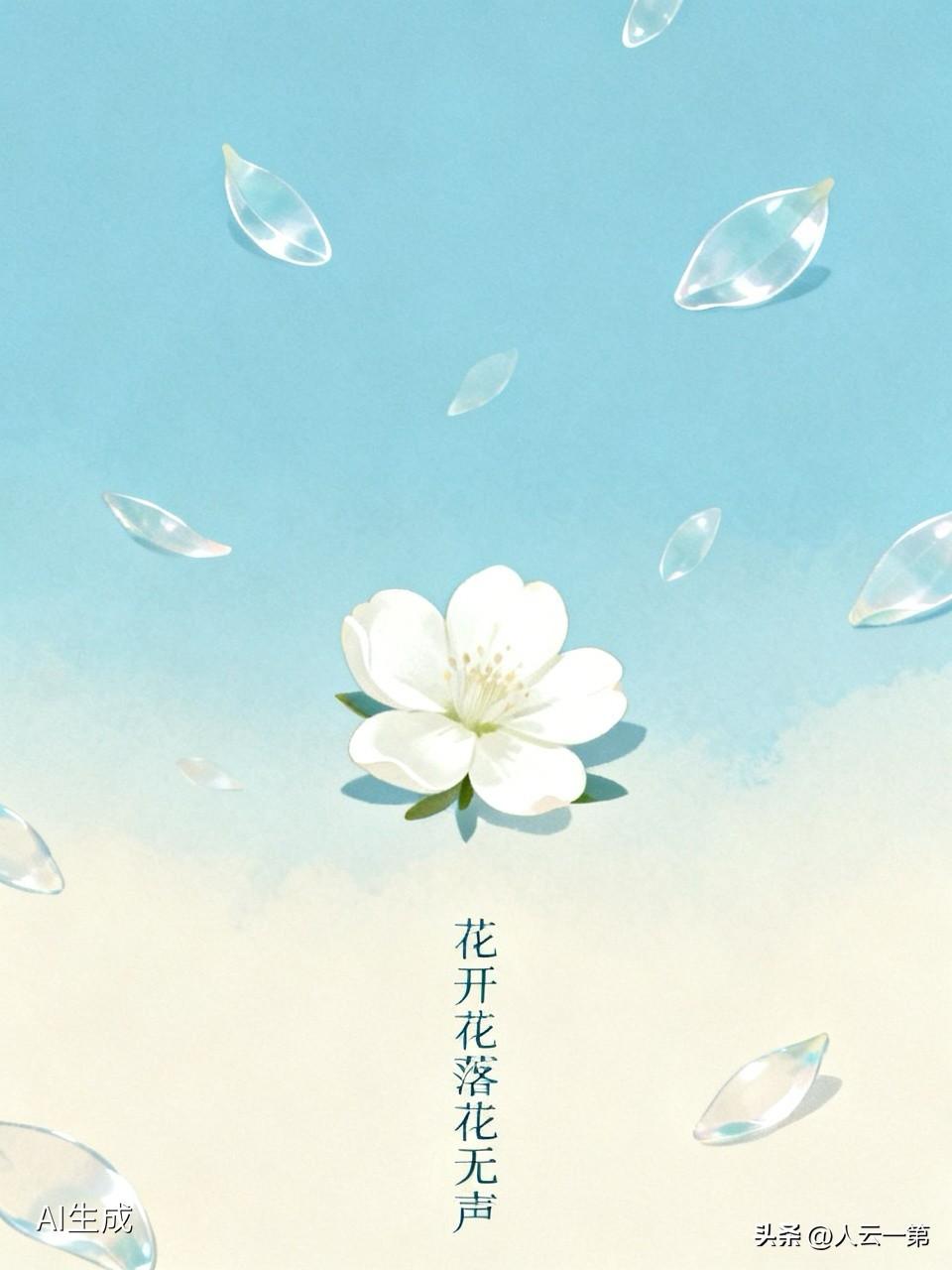 下联：花开花落花无声。
        “花开花落花无声”这个下联对得超妙。花开