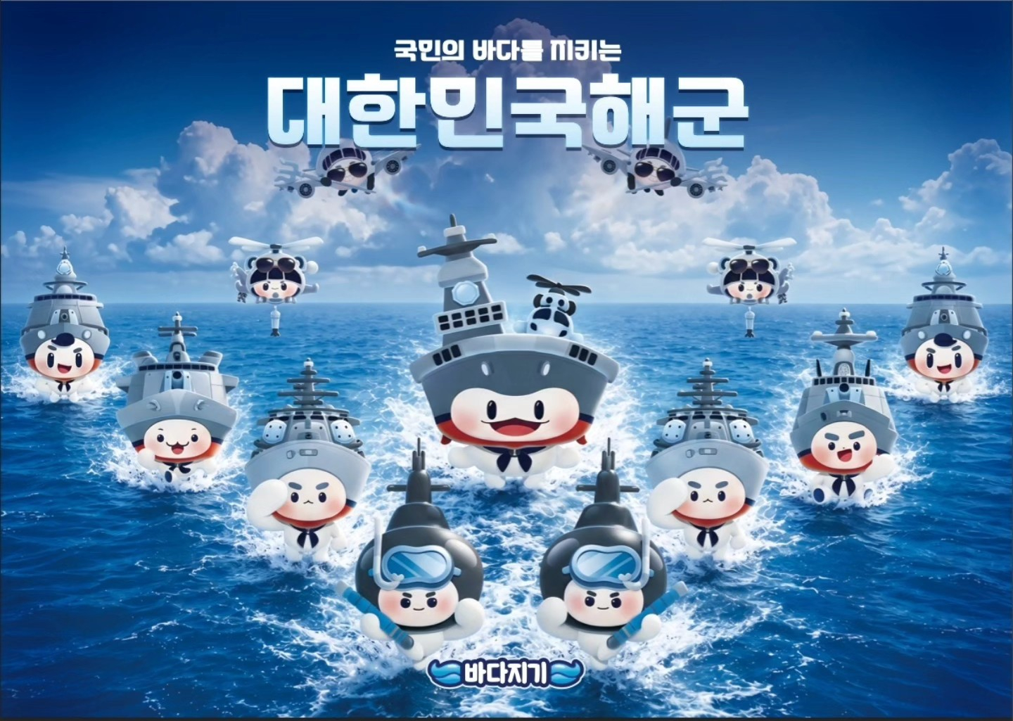 为迎接第31届“韩国海洋日”，韩国海军于5月31日公开了基于现役舰艇和航空兵力打
