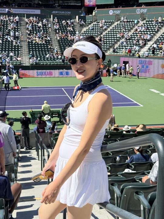 我要去网球赛场当小白裙女孩了🎾