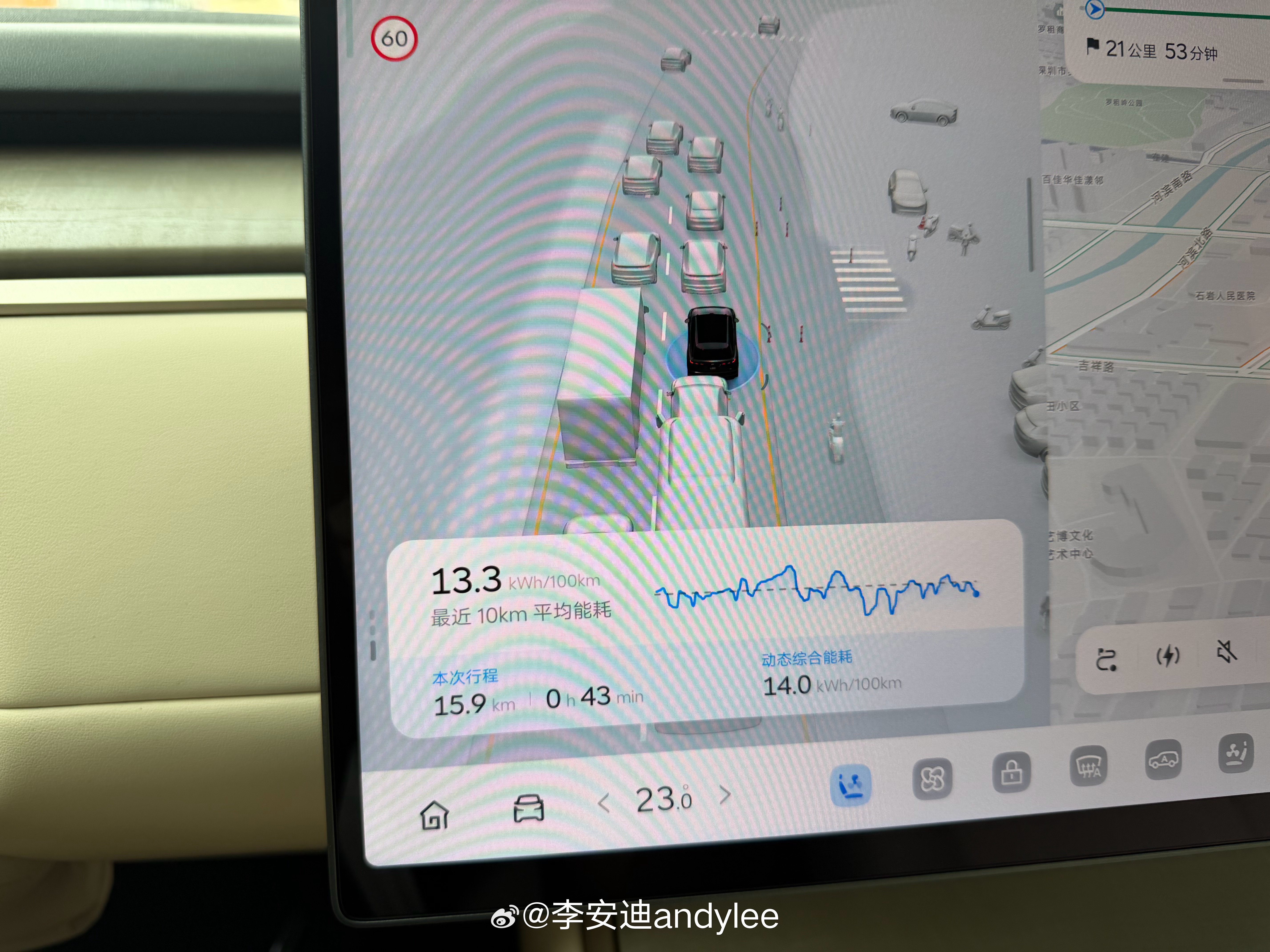 不是，乐道L80能耗这么低？！ 也对，毕竟轻了500公斤
