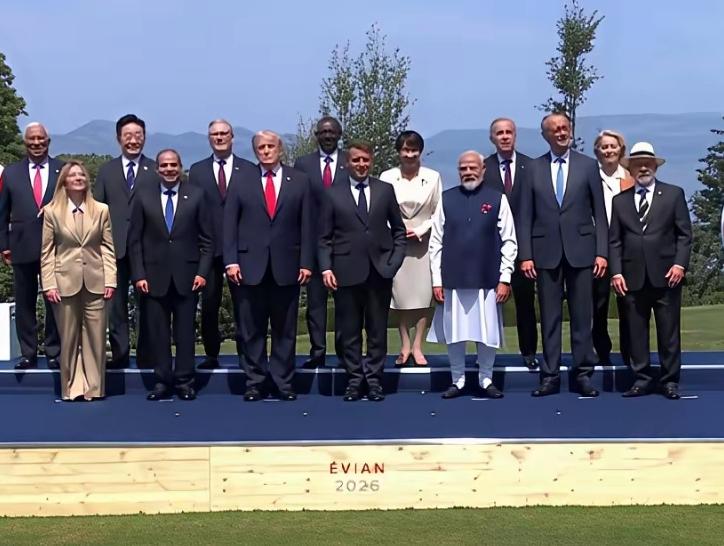 G7峰会召开，印度总理莫迪也去凑热闹啊！现在印度持续高温，莫迪不会解决印度人缺少