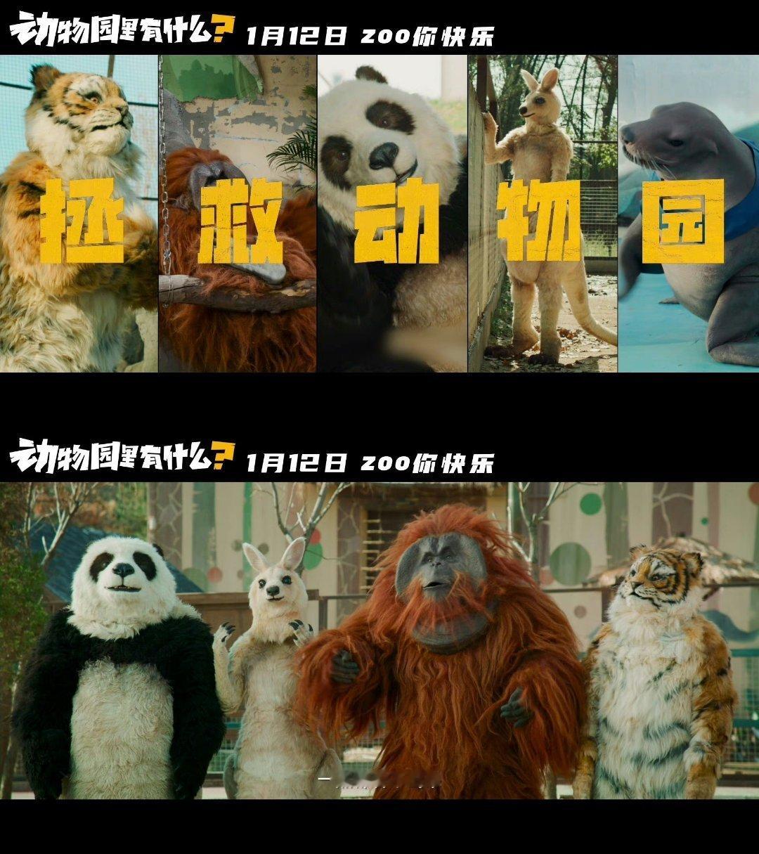 #动物园里有什么今日上映##动物园里放飞嗨笑好轻松# 电影《动物园里有什么》今日
