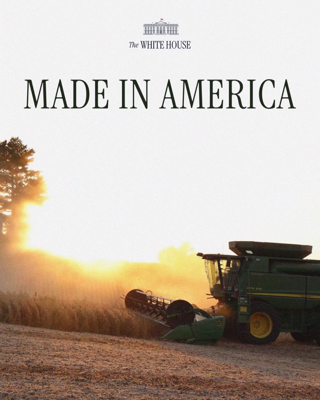 美国制造

唐纳德·J·特朗普宣布迪尔公司JohnDeere ，将在美国建造两座