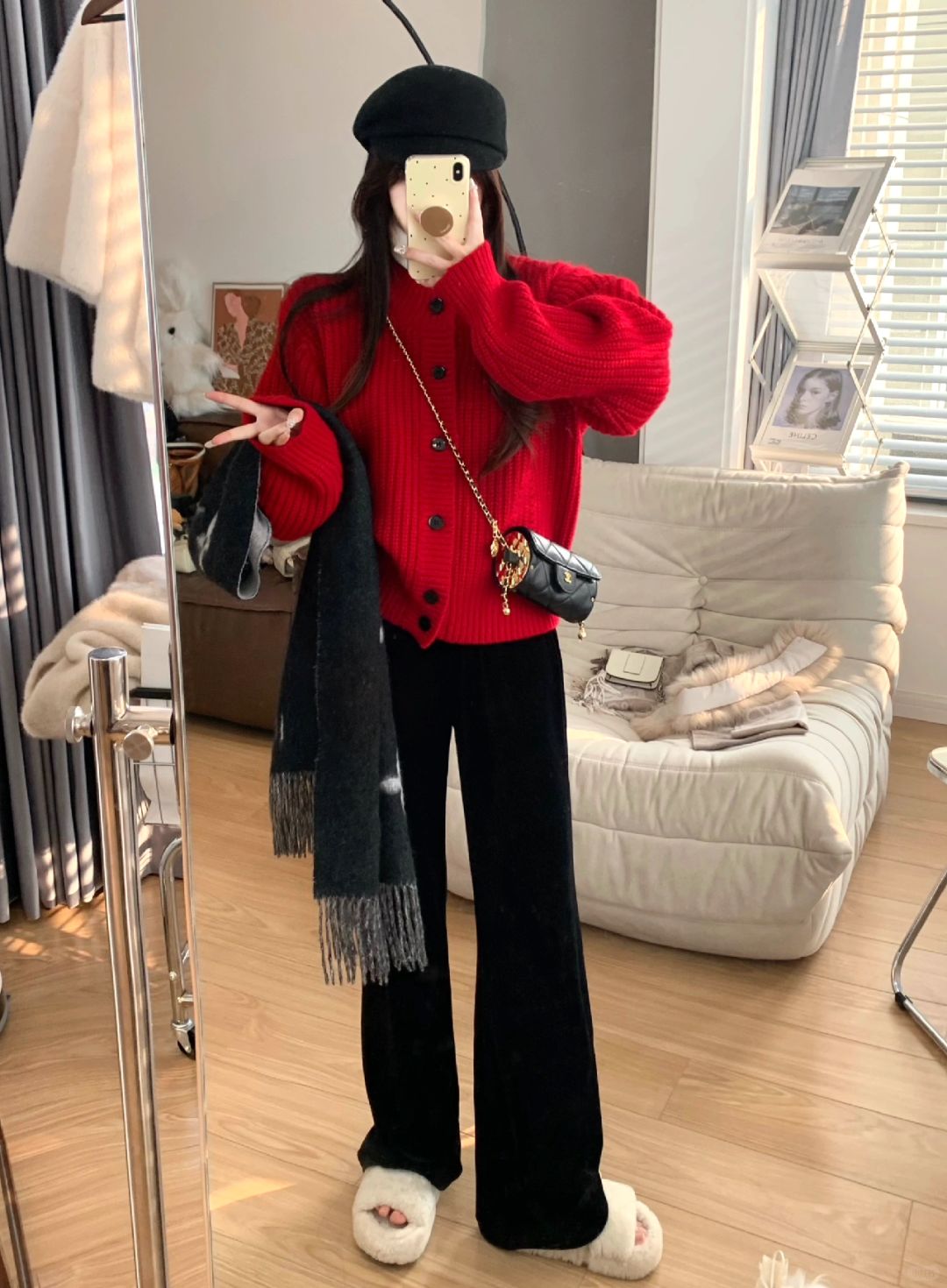 ♥️新年怎么少的了一件红色毛衣！