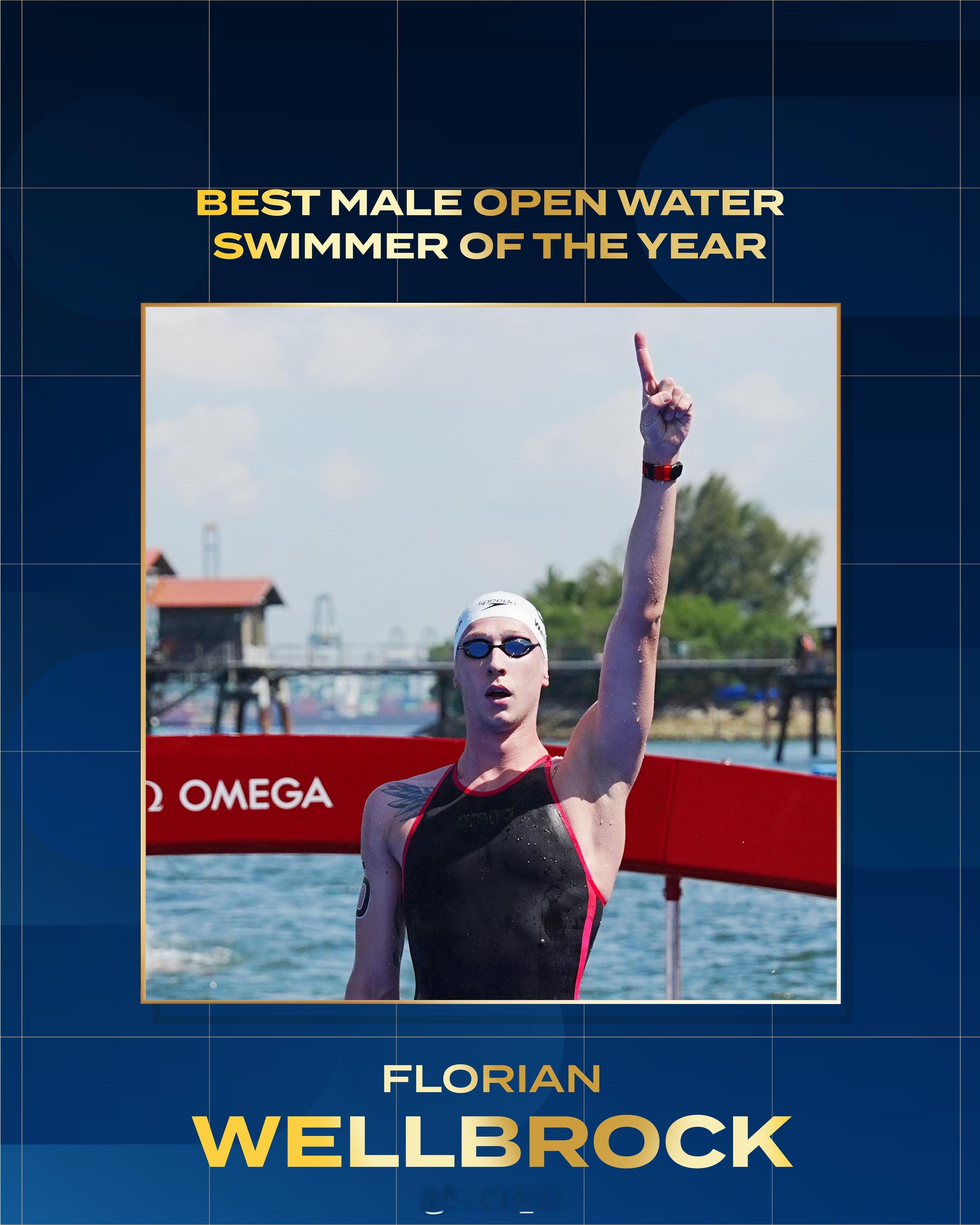 世界泳联评选年度最佳公水男运动员-🇩🇪Florian Wellbrock恭喜