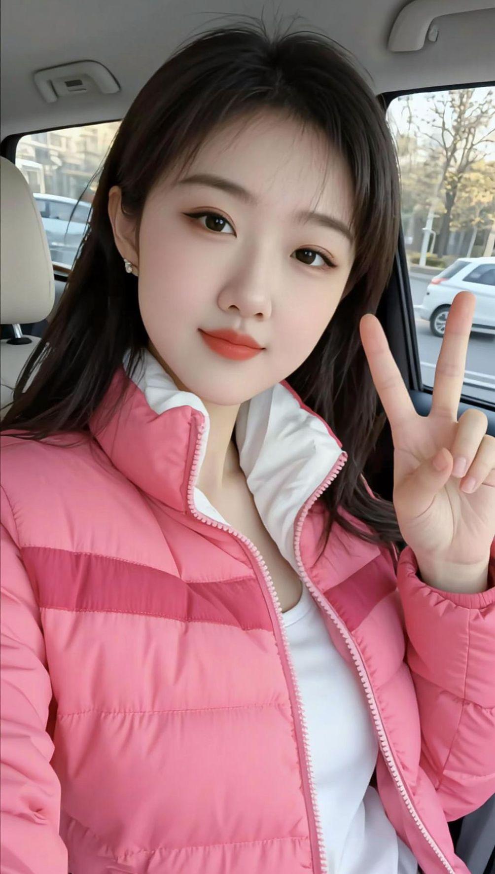 AI粉色系自拍 抖音ai创作