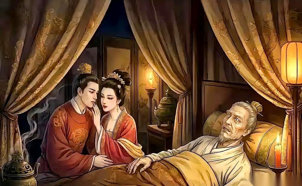 聊聊武则天和李治那段惊世骇俗的“病榻偷情”。
649年，唐太宗李世民躺在龙榻上，