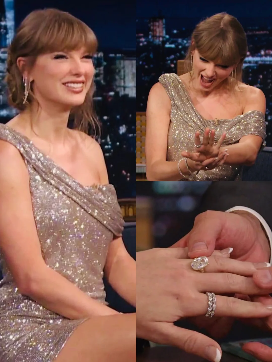 霉妈对自己的大钻戒很满意了💍