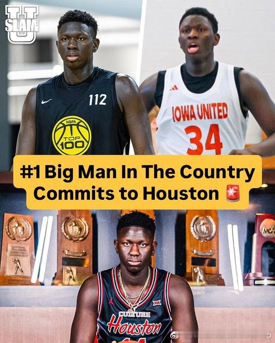 2026届全美五星中锋Arafan Diane承诺休斯顿大学，原籍几内亚