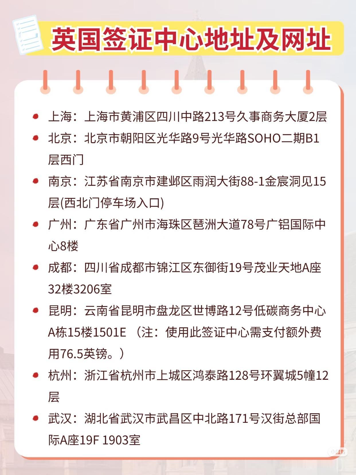英国签证北京地址