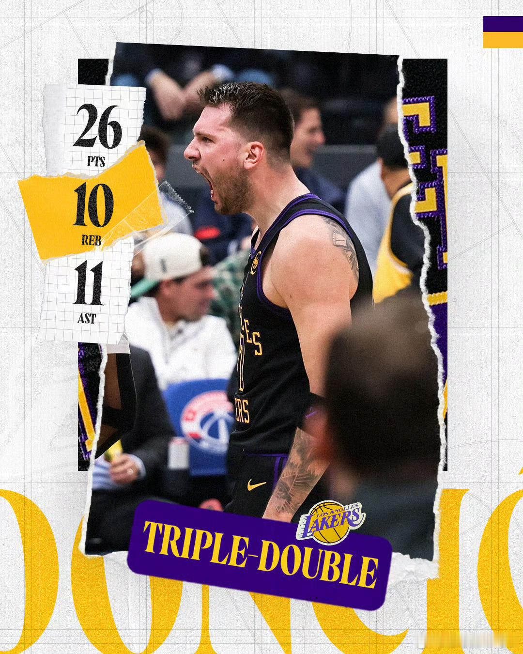 东契奇湖人队史最快三双东契奇单节打出了别人全场数据纪录收割机😤湖人上半场77-