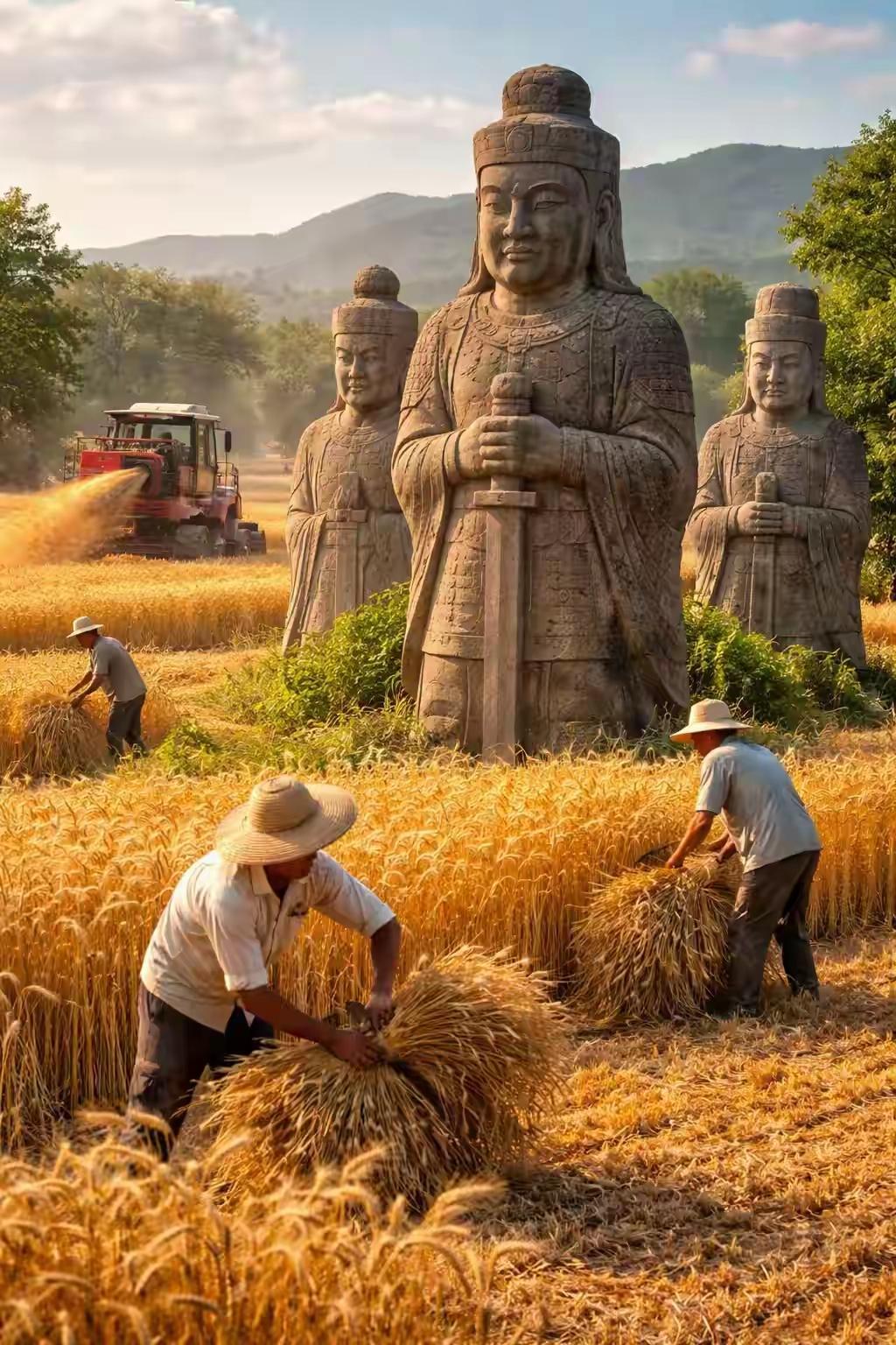 太美了！随着自媒体时代到来，巩义北宋皇陵石造像引起摄影爱好者，网络直播者的喜爱。