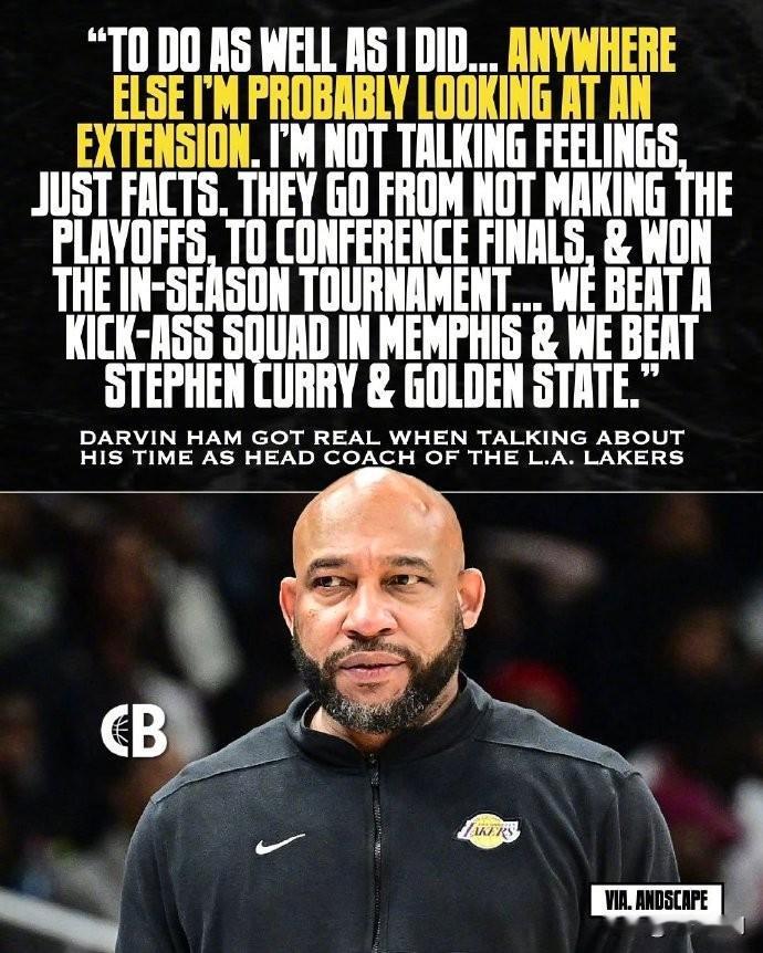 NBA：哈姆为湖人裁掉自己抱不平！

NBA杯雄鹿夺冠。雄鹿助教哈姆谈到被湖人解