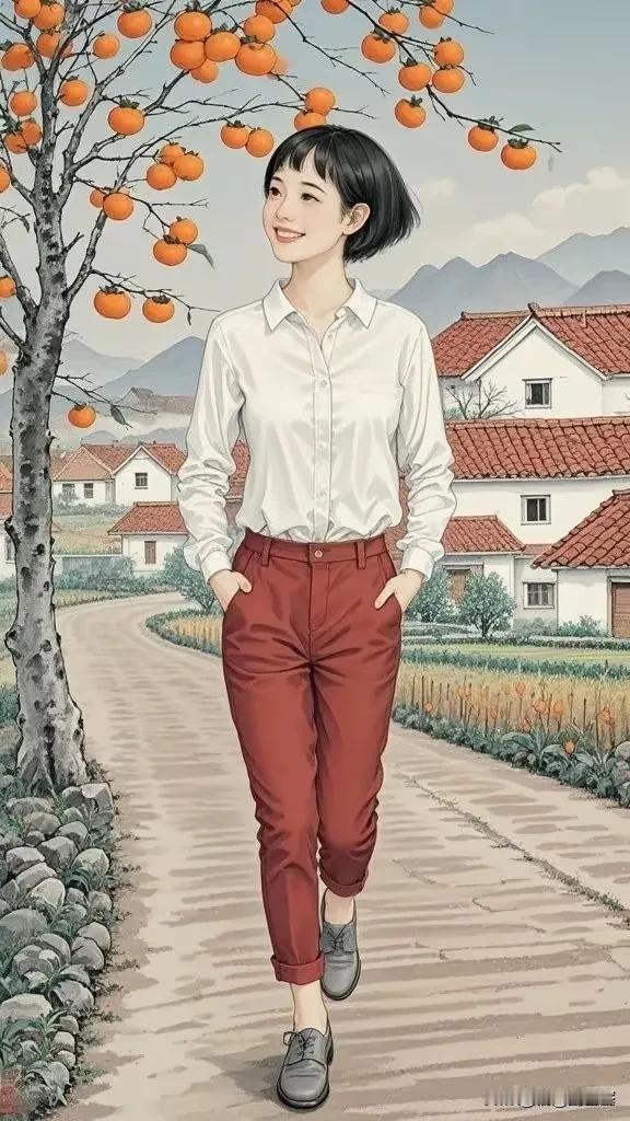这个柿子树的柿子这么多，是啥品种的柿子。