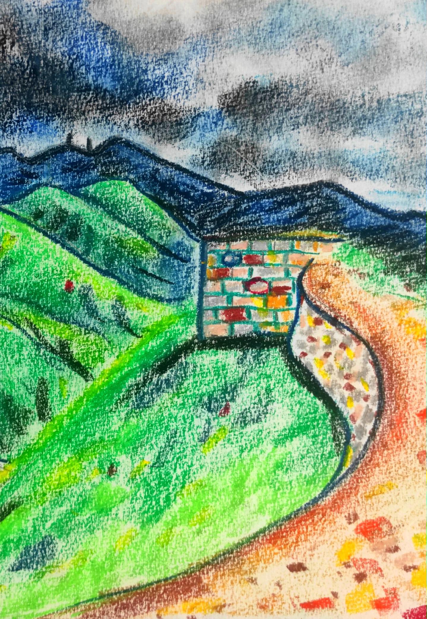 沧桑的龙脊。相比游人如织的光鲜亮丽的东八达岭长城，西八达岭古长城（残长...