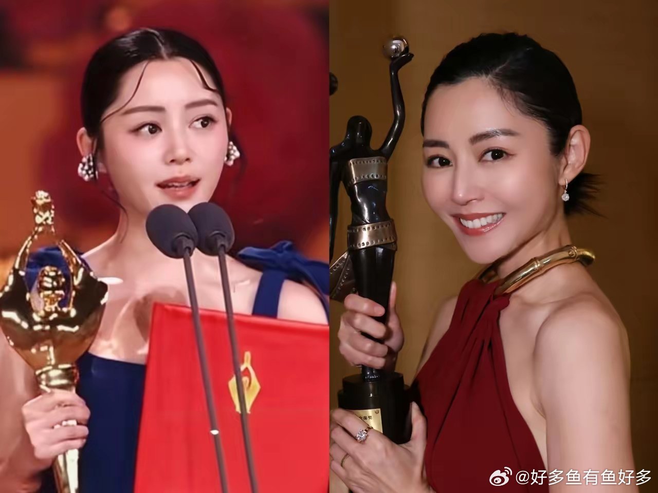 卫诗雅是挺漂亮的但这次真的翻车了不是礼服没选好，而是她那两个刘海降低了她的美貌值