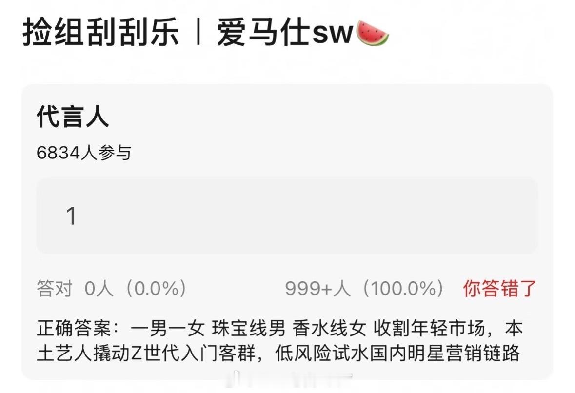 🍉爱马仕代言人珠宝线：男代香水线：女代 