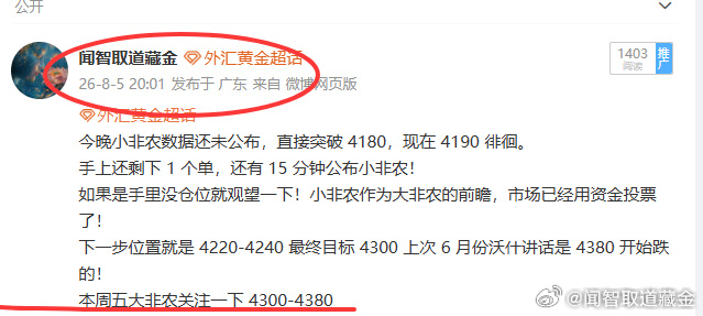 外汇黄金 星期三小非农还没公布前就提前给了答案了！这个提前2天的答案都抄不明白吗