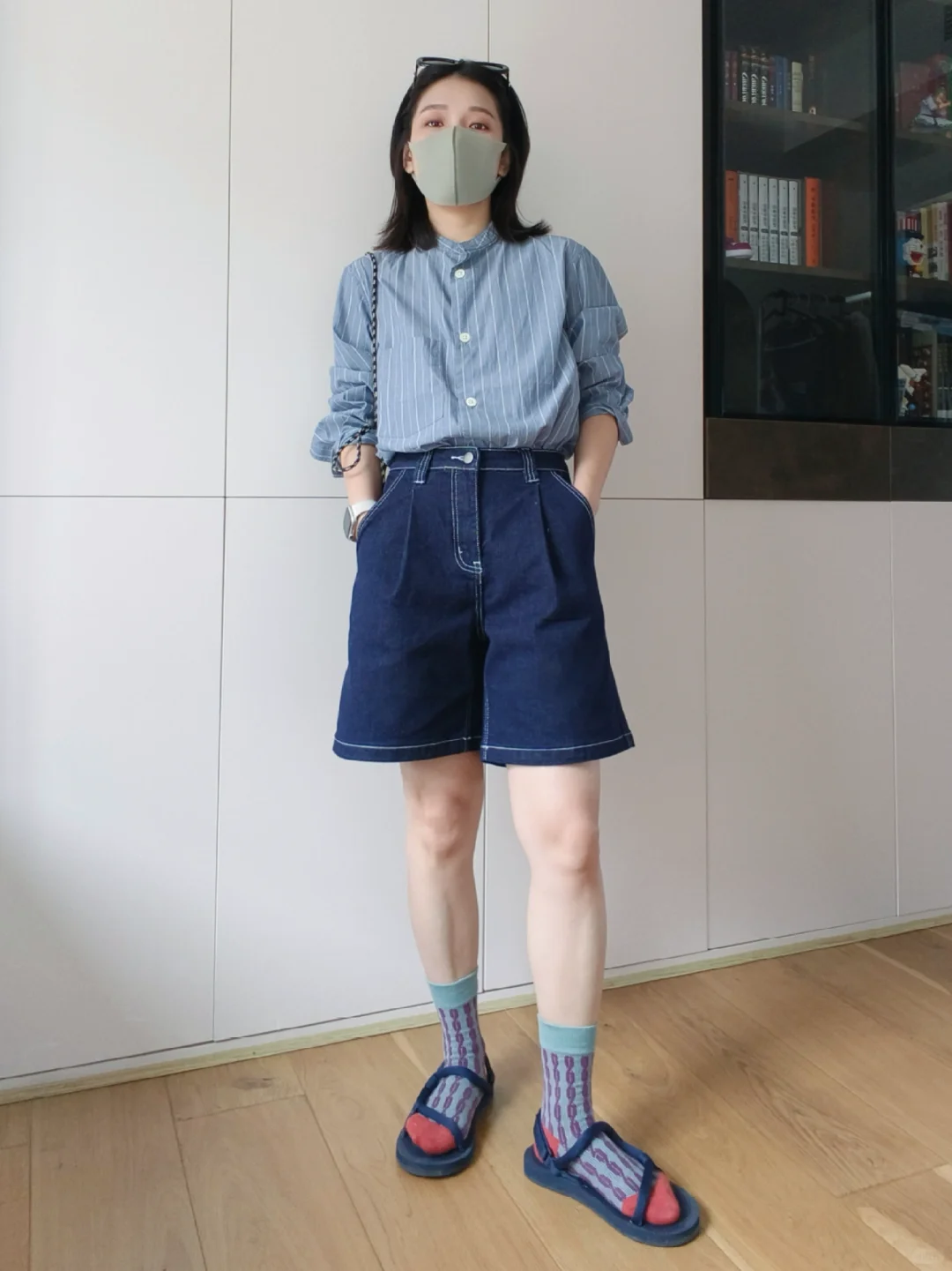 干干净净 衬衫短裤