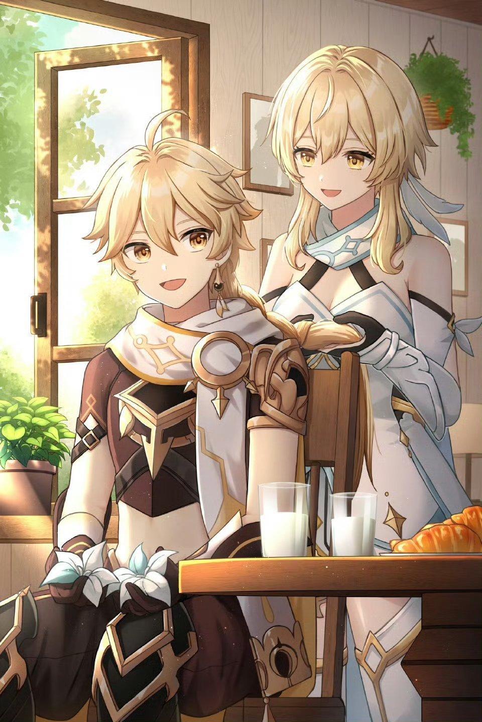 原神[超话]  我们终将重逢！画师：su34ma 