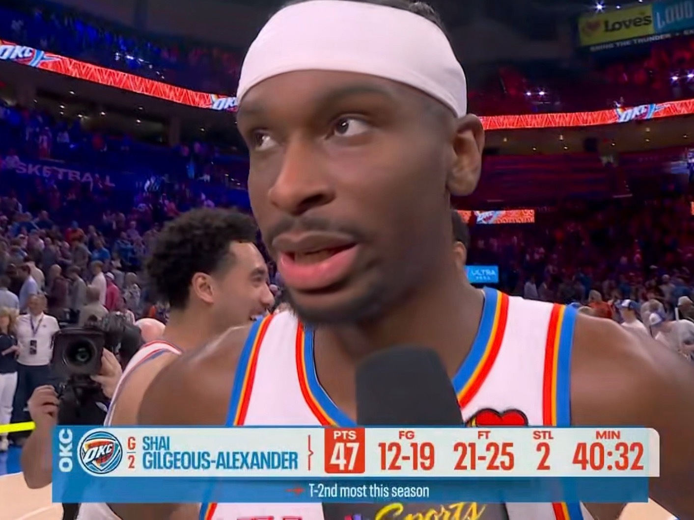 马刺来势汹汹，SGA也在全力冲刺。 