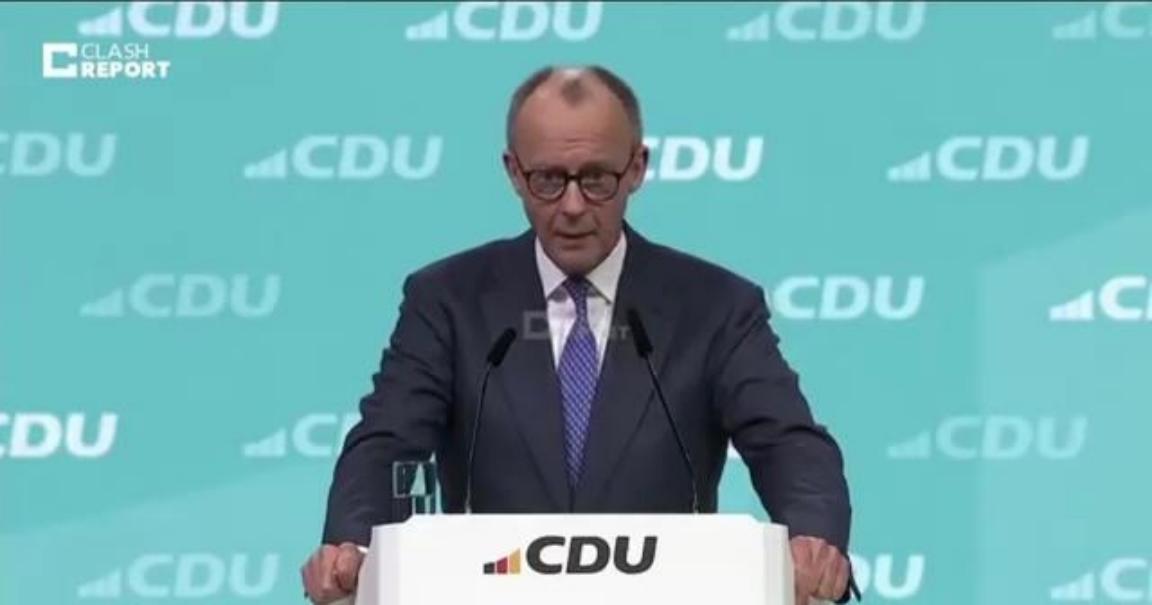 德国总理默茨北京时间2月20日晚发表讲话谈到了中国：“如今，中国将自己视为与美国