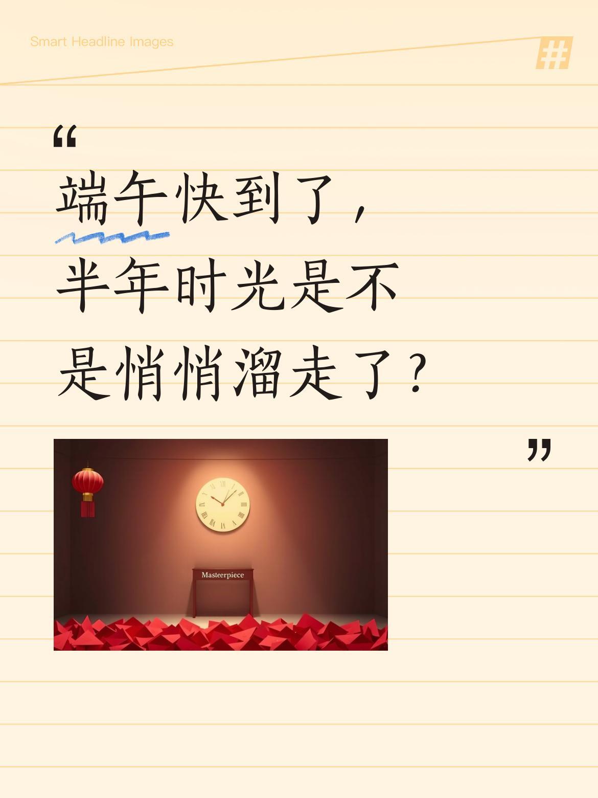端午快到了，半年时光是不是悄悄溜走了？
忙忙碌碌中小半年已过，端午佳节转眼就到。